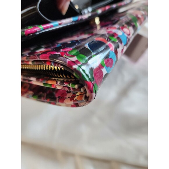 NWT Betsey Johnson Crossbody Rainbow Xodanie Handbag Purse Patent Leather Bow - Picture 13 of 14